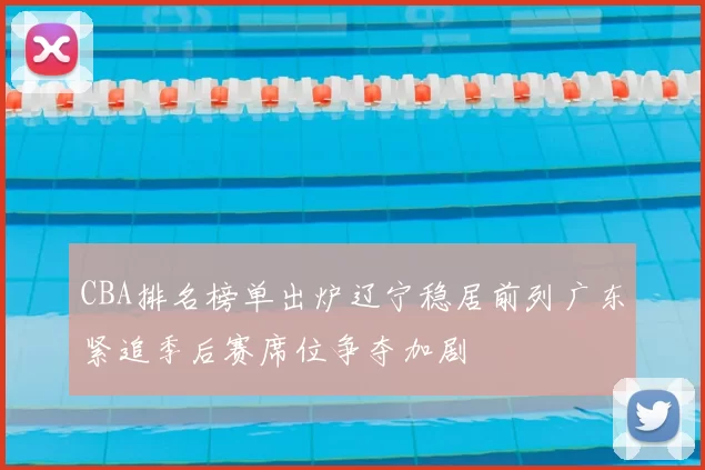 CBA排名榜单出炉辽宁稳居前列广东紧追季后赛席位争夺加剧